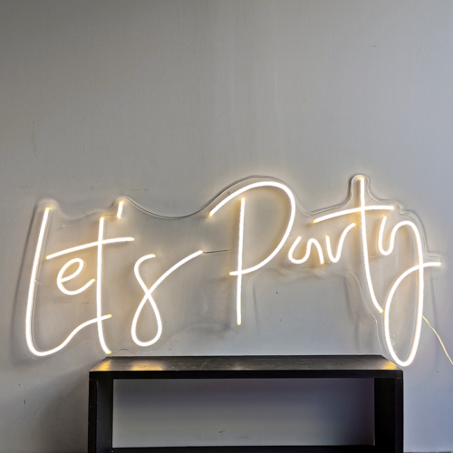 neonvalo neonkyltti lets party